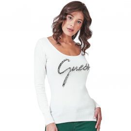 Pull Femme Guess Blanc