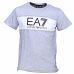 Tee shirt junior 3ZBT54 gris et blanc EA7 EMPORIO ARMANI