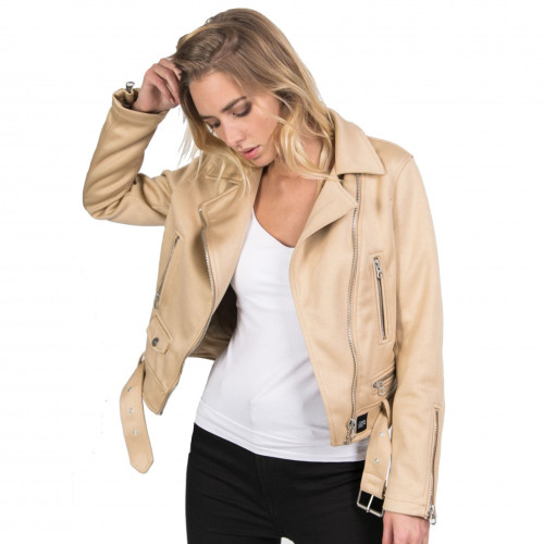 Veste Perfecto beige W3183 SIXTH JUNE