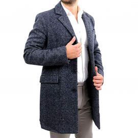 Trench Gris chiné pour homme