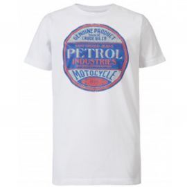 T-shirt junior Petrol Blanc