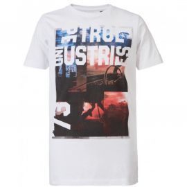 T-shirt junior Petrol Blanc