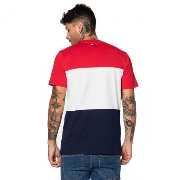 nouveau tee shirt fila 681244 bleu blanc et rouge