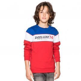 Sweat junior DRIBBLE rouge blanc bleu