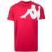 Tee shirt 304ICL0_908 KAPPA rouge et blanc