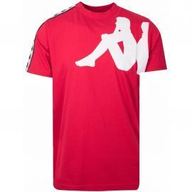 Tee shirt homme 304ICL0_908 KAPPA rouge et blanc