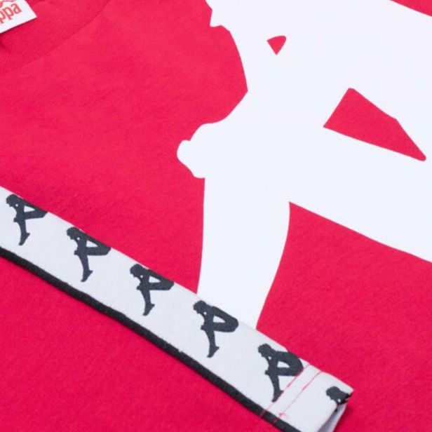 Tee shirt kappa rouge avec gros logo