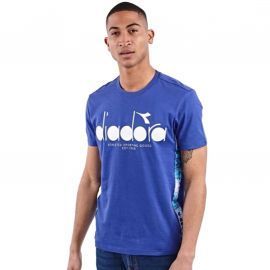 T-shirt homme Diadora Bleu à bande