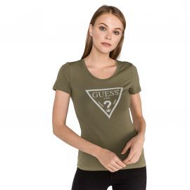 T-shirt Femme Guess Kaki