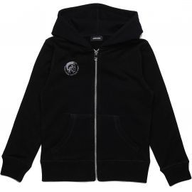 Sweat junior Diesel zipé noir