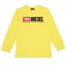 T-shirt junior Diesel jaune manche longue