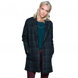 Manteau Femme à carreaux vert/Bleu de la marque Deeluxe