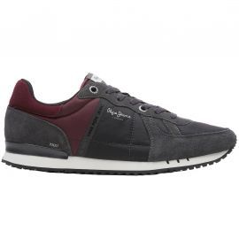 Baskets homme Pepe Jeans Gris et bordeaux