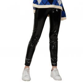 Legging Femme latex vinyl Noir