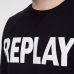 Sweat REPLAY col rond noir