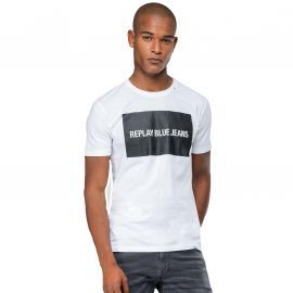 Tee shirt REPLAY blanc Blue jeans