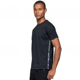 T-shirt homme Replay Noir à bande