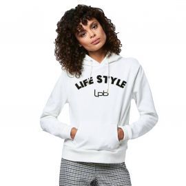 Sweat à capuche Femme LPB Blanc