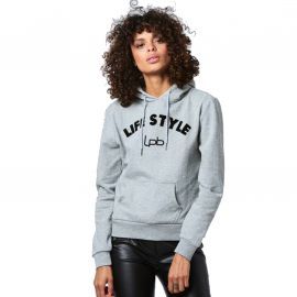 Sweat à capuche Femme LPB Gris