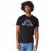 Tee shirt logo kappa noir avec bande