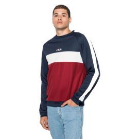 SWEAT H 687269 BLEU BLANC BORD