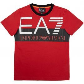 T-shirt Armani junior Rouge Noir