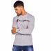 Tee shirt manches longues champion gris chiné 213517