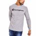 Tee shirt manches longues champion gris chiné 213517