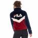 Veste fila fourrure 687225 bleu blanc rouge