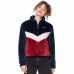 Veste fila fourrure 687225 bleu blanc rouge