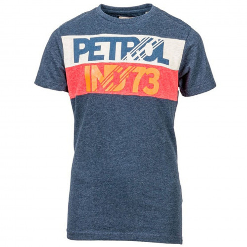 Tee shirt petrol industries junior bleu manche courte