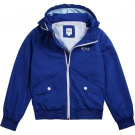 Veste junior Hugo Boss Bleu électrique anti-pluie