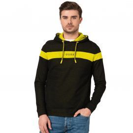 SWEAT H M01Q44 NOIR JAUNE PAS DE PHOTO