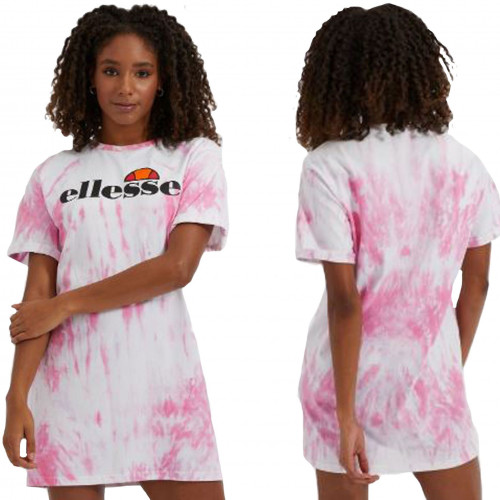 Robe ELLESSE COLORE TEE rose et blanche SGF09275