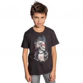 Tee junior deeluxe noir ENFIELDON S20-188B