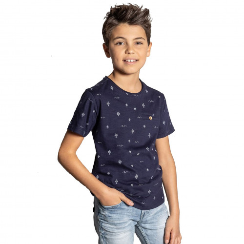 Tee shirt junior bleu marine MEXICO S20113B