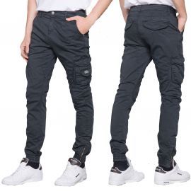 Pantalon cargo homme Gris foncé Deeluxe