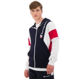 VESTE ZIP H 213639 BLEU/BLANC/