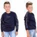 Sweat champion enfant Bleu marine à bande 305503