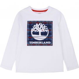 Tee shirt TImberland manche longue blanc T25R20 BLANC