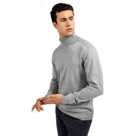 Pull Guess homme col roulé Gris clair