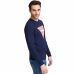 Sweat Guess homme col rond bleu marine M0YQ37