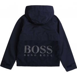 Blouson junior Hugo Boss Bleu marine déperlant