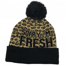 Bonnet homme leopard