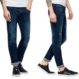 Jean homme Slim Replay Bleu foncé Hyperflex