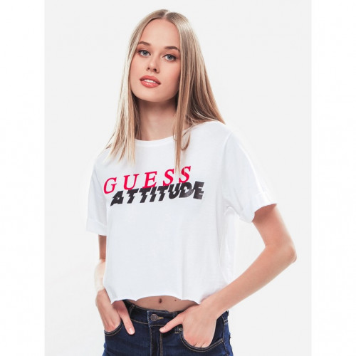 Tee-shirt femme 084A0813Z0 blanc GUESS