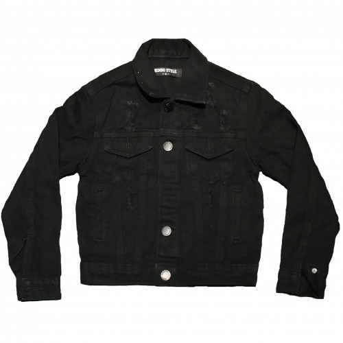 Veste en jean noir enfant GB377