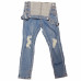 Salopette en jean enfant bleu Z001