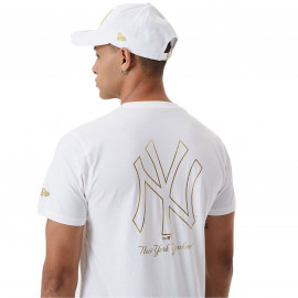 Tee shirt Mlb Yankees blanc et or 12590864