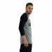 Supra - Tee shirt de base-ball - Manches Longues - Noir Gris - Homme